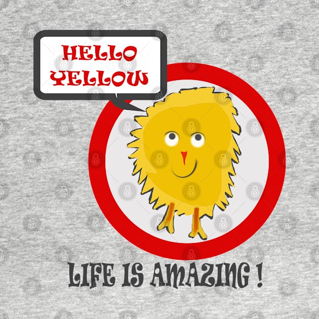 Hello Yellow Amazing Life Dusty Rag Doll by PlanetMonkey